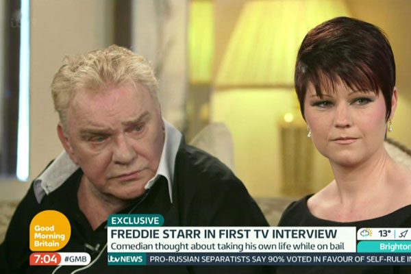 Not So Good Morning Britain Freddie Starr Storms Out Of