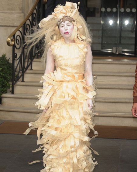 Lady Gaga Wears the Ultimate Naked Dress