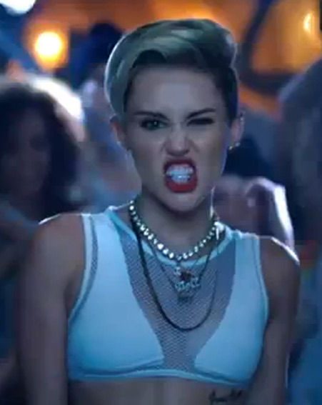 Miley Cyrus Strips Down To See Through Bra In Steamy Awards Teaser Watch Ok Magazine