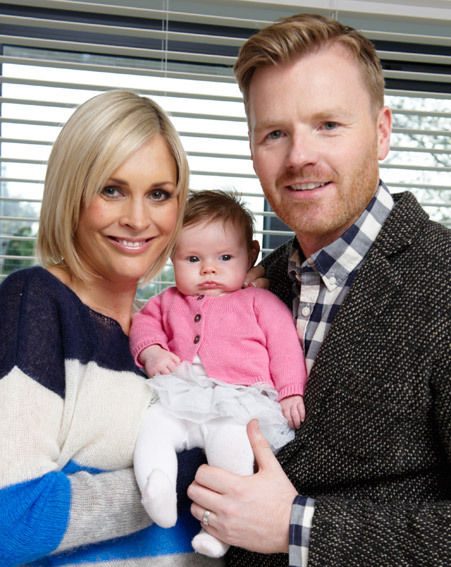 Jenni Falconer and James Midgley introduce angelic baby Ella | OK! Magazine