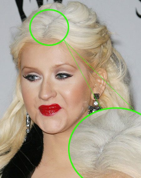 Christina Aguilera Has Got Something Dodgy In Her Hair Ok Magazine 