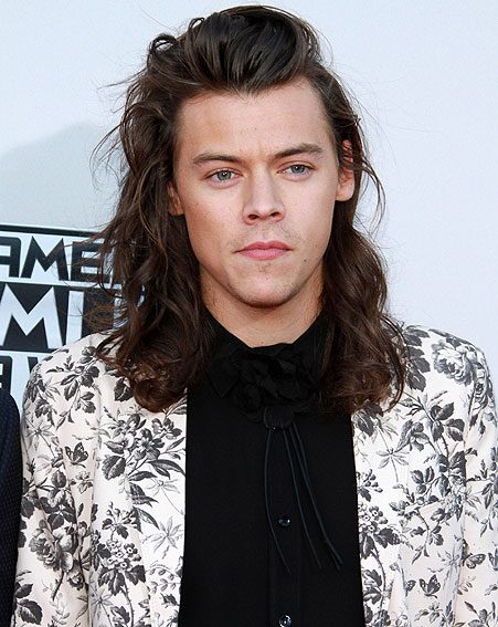 American Music Awards 2015: Harry Styles' Red Carpet Floral Suit 